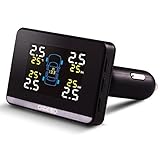 Hain@ Cigaratte Lighter Car TPMS Tyre Pressure Monitoring System Diagnostic Tool with 4 External Sen