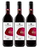 【ノンアルコール ワイン】ヴィンテンス（Vintense）メルロー（赤）750ml【３本】