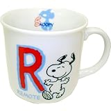 Hogdseirrs スヌーピー イニシャル マグ R