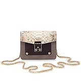 'Piccadilly' Across-Body Bag (Snake Brown)