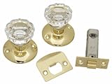 Belwith製品1148-pb Passageドアラッチセット、ガラスノブ、Polished Brass 5 1148-PB