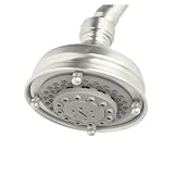 Rohl 1085/8PN 4-Inch Three Function Diameter Santena Five Jet Shower Rose Showerhead, Polished Nicke