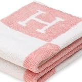 HERMES エルメス　タオル　Avalon《アヴァロン》H102196M-02ピンク　大判バスタオル　ビーチ　おくるみ [並行輸入品]