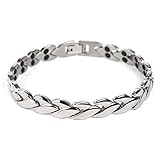 チタン製高級ゲルマニウムブレスレットゲルマニウム 38石ゲルマブレスリーフモデルプレゼントにも最適KY25038