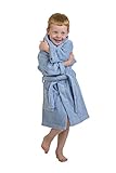 Superior Collection 100% Premium Long-Staple Combed Cotton Hooded Terry Bath Robe for Kids, Small/Me