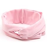 ヘッドバンド　ヘアアクセサリー　ヘアバンド　キッズ　子供用　女の子　ベビー　弾力　綿　0-7歳に　8色 (ピンク)