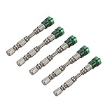 5本フィリップスドライバービットセットS2スチール磁気クロスヘッドPH2ドライバービット1/4inch Shankforドライウォールネジ(グリーン)