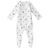 エイデンアンドアネイ ロングスリーブキモノワンピース　ロンパース　長袖　Aden+Anais （サイズ：3-6m、カラー：Blue aztec）　30007 [並行輸入品]