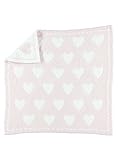 Barefoot Dreams ベアフットドリームス コージーシックドリームレシービング ブランケット Dream Receiving Blanket #B531 (ピンク/ハート) [並行輸入品]