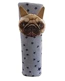 2 PCSカーシートベルトショルダーパッドシートベルトはグレー犬をカバー