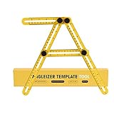 角度izerテンプレートツール4面測定ツール角度ファインダー分度器マルチアングルルーラーレイアウトツール角度ルーラー (第2世代)