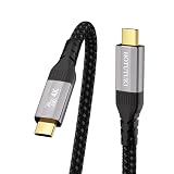 usb c ケーブル 1m Thunderbolt4/3 対応 USB3.2 Gen2X2 typec 20Gbps 高速データ転送 100W PD 急速充電 4K@60Hz 映像出力 タイプc ケーブル