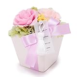 JewelzGift（ジュエルズギフト） プリザーブドフラワー 陶器ケース入り ギフト アレンジ 「ずっと綺麗なお花」 【全3色】 パステルパープル