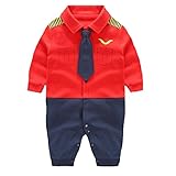 エルフ ベビー(Fairy Baby)ベビーフォーマル男の子 セレモニーロンパース 結婚式服 男の子66cm レッド