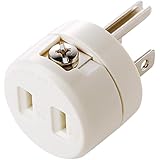 サンワサプライ(Sanwa Supply) 2P→3P変換アダプタ アース接続端子付き TAP-AD1RN