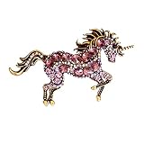 ピンバッジ ユニコーン おしゃれ おもしろい 徽章 合金製 バッチ バッジ メンズ レディース パープル