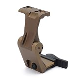 UNタイプ FAST FTC OMNI 2.26" Magnifier Mount G33/G43/G45 対応マグニファイアマウント QD レバーマウント フリップ可動式マウント20mmレールに対応 クイックデタッチ マウント レプリカ セットアルミ合金製 (FDE)