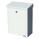 Qualarc ALX -200-WH Top Loading Wall or Post Mount Locking Galvanized Steel Mailbox, White [並行輸入品]