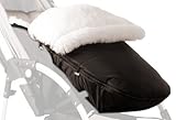 Kaiser Stroller Sheepskin Foot Muff for Bugaboo Bee 2010 White Sheepskin (Black) by Kaiser