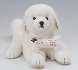 我が家の愛犬をお写真から再現★オリジナルドッグ・ピレネー（１体） フルオーダー品おしゃぶりボーンに刺繍入り 【ウェルカムドール・ウェイトドール】