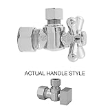 Jaclo 621 – 7-pch 5 / 8 " OD X 3 / 8 " OD角度バルブwithキューブ、ポリッシュクローム