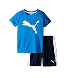 (プーマ) PUMA キッズセットアップ PUMAR Two-Piece Shorts & Tee Set (Toddler) Deep Navy 2T 身長: 84-88cm [並行輸入品]