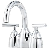 Pfister lf-048-nc00 Contempra 2-handle 4インチCentersetバスルーム蛇口ポリッシュクロームで、1.2 GPM