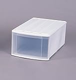 収納チェスト たっぷり収納 おすすめ チェスト ホワイト/クリア 3点セット