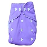 Junda ベビー用品 布おむつ おむつカバー ７色セットサイズ調整可 (パープル)