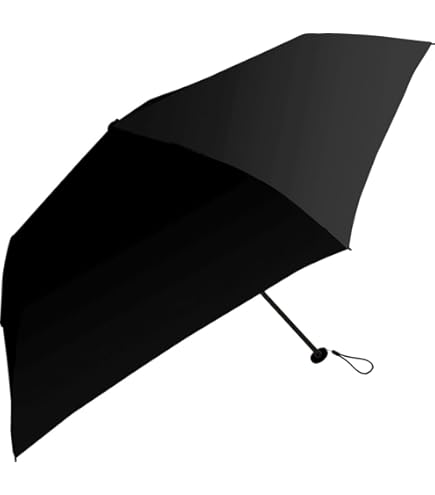 A/P アリパイ 晴雨兼用 日傘 ブラック 黒 ☆ すそボーダー/黒 55cm ATTAIN 晴雨兼用 折りたたみ傘 日傘