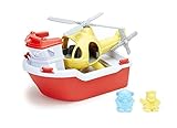 Green Toys Rescue Boat with Helicopter [並行輸入品]
