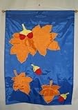 28X40 Embroidered Sewn Autumn Fall Season Appliqued Nylon Garden Flag 28X40 [並行輸入品]