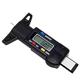 車デジタルタイヤTire Tread Depth GaugeメーターMeasurerツールキャリパーLCD表示監視システムTPMSタイヤ0 – 25.4 MM車のトラックとSUV 5.9*3.9*0.