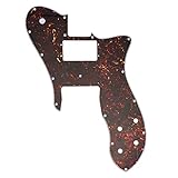 Musiclily Pro 16穴 テレキャスターピックガード ワイドレンジハムバッカー Fender American/Mexican 72 Tele Customエレキギター用、鼈甲柄 4P