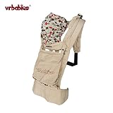 Vrbabies New Fashion Baby Carrier Comfort Infant Baby Backpack Sling Wrap Baby Harness (Apricot) by 