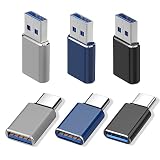[6パック] USB-C - USB 3.0アダプター (3パック) & USB - USB Cアダプター (3パック) 高速転送と充電 USBアダプター iPhone/iPad/ノートパソコン/Samsung/PC/MacBook/充電器などに対応 - 3色