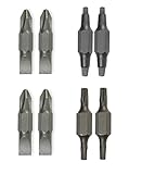 Klein Tools 32482+32483+32484+32485 2PK MixedSet PH, Slotted, Torx, Sq 8PC ¼" DR [並行輸入品]
