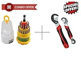 Buy Jackly 31 in 1スクリュードライバーセット磁気ツールキットwithスナップNグリップ多目的レンチ – jksng