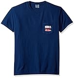 NCAAミシシッピOld Miss Rebels野球フレーム半袖ポケットTシャツ、Large、True Navy