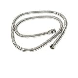 Rohl 16295/79PN 1/2-Inch Female by 1/2-Inch Female 79-Inch Extended Longer Length Double Spiral Flex