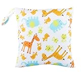 EOZY おむつポーチ 防水バッグ ポケット 新生児 撥水加工 ウォータープルーフ おしりふき 掛けバッグ 袋 着替え 可愛い 動物 アニマル マルチ収納 お出かけ