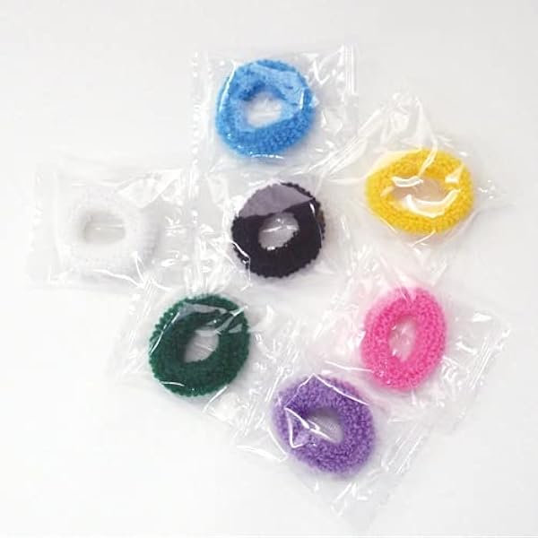 Amazon | ホテルアメニティ ヘアゴム 業務用 パイルゴム Mサイズ (外径