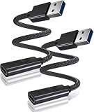 Basesailor USB C メス から USB 3.1 オス 変換アダプター 2パック、タイプ C to USB A アダプタ、が対応可能 iPhone 16e 16 15 14 13 Pro Max/iPad 8 10 第9世代 Air 5 Mini 7/AirPods/Apple Watch Series 10/Samsung Galaxy S25 S24 Z Fold/Flip 4