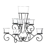 Stunning Scrollwork Candle Centerpiece With Vase by Home Locomotion