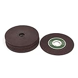 uxcell カッティングホイール 切削工具 研削砥石 ブラウン 125mmx3mmx22mm 10個入り