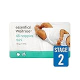 ミニおむつサイズ1パック2不可欠46 (Waitrose) (x 6) - Mini Nappies Size 2 essential Waitrose 46 per pack (Pack of 6)
