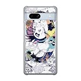 ScoLar スカラー スマホケース GooglePixel7a互換品 ケース ハードケース グーグルピクセル7a互換品 スマホ 携帯 保護 スマホカバー アリス 少女 絵本 うさぎ バンビ