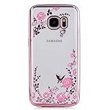 Galaxy S7 ケース UNEXTATI 高品質 TPU カバー 超薄型 メッキ加工 ケース 液晶保護 脱着簡単 透明 耐汚れ 耐衝撃 柔軟 軽量 Samsung Galaxy S7 用 ケース 