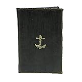 HomArt Maritime Embossed Journal – アンカー(ブラック) (セットof 12 )