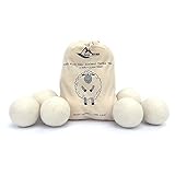 Organic Wool Dryer Balls Premium Reusable New Zealand Merino Wool from Mad River Collective 6-Pack N